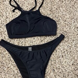 Classic Black Women's Swim Set